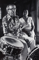 "For a long time in the district, each corner had 4 bands.  They didn't have enough musicians.  They cut the bands out in 1916, but they never cut 'dem sportin' ladies, they still in the French Quarter now.   Never cut  'dem out!" 
Albert Francis  - Drums   b. 1894
