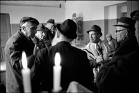 After Shabbat service in Warsaw's Beit Midrash. 1980  