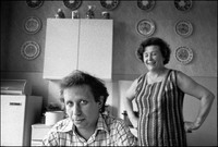 Jerzy Kichler, 36, in his mother's kitchen in Krakow. 1983