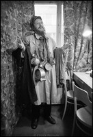 Michal Szwejlich (1910-1995) in his dressing room, Yiddish Theater. Warsaw 1980