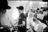 On the plane to Israel, a rabbi wrapped tefillin on me.

