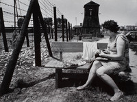 Majdanek Concentration Camp.  Situated on the outskirts of Lublin, the camp has most of its original buildings, etc. remaining intact.  The camp/museum is open to the public.