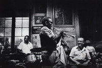 George "Kid Sheik" Cola (trumpet b.1908), Raymond Burke (clarinet b.1904) at Preservation Hall.  