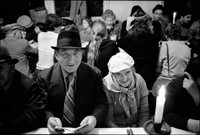 Passover Seder in Warsaw's kosher kitchen. 1979