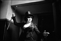Helena Wilda backstage, Warsaw Yiddish Theater 1980 
