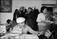 Warsaw's kosher kitchen at lunchtime. 1980