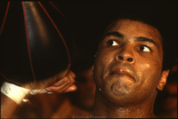 Muhammad Ali in training.