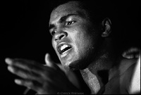 Muhammad Ali after defeating Leon Spinks to win the world heavyweight boxing title for the third time in his career, the first fighter to ever do so. 