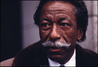 Gordon Parks, American photographer, writer, musician and film maker.