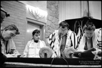 On the bimah at a morning service, 9 days before my actual Bar Mitzvah ceremony, for my ufruf.*
(*UF-ruf: usually for a groom before his wedding, being called up to read from the Torah and be blessed by the people.)
