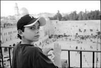 In Jerusalem, overlooking the "Wailing" Wall.
