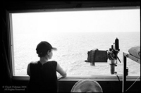 The soldier in this bunker let me in to look out at the Mediterranean.  This was in Rosh Hanikra at the northern border with Lebanon.
