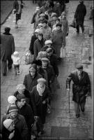 Line to get into meat shop, Gdansk, Poland, Dec 1980