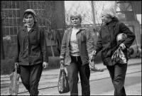 Women shipyard workers leaving their shift, Gdansk, Poland, April 1979