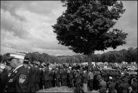 Funeral of firefighter Thomas Foley, killed on 9/11 at the WTC, at St. Anthony's Church, Nanuet, NY Sept. 29, 2001