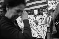 First anniversary of the attack at the World Trade Center at Ground Zero, NY, NY, Sept. 11, 2002
