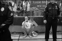 First anniversary of the attack at the World Trade Center at Ground Zero, NY, NY, Sept. 11, 2002
